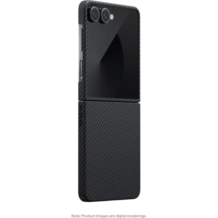 Husa Protectie Spate Pitaka FBFLIP7 pentru Samsung Galaxy Z Flip7, MagEZ 7, 600D, Ultra-Slim (Negru/Gri) Husa Protectie Spate Pitaka FBFLIP7 pentru Samsung Galaxy Z Flip7, MagEZ 7, 600D, Ultra-Slim (Negru/Gri)