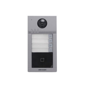 Videointerfon de exterior IP WiFi Hikvision DS-KV8413-WME1(C), 2MP, PoE, Mifare, aparent, 4 familii Videointerfon de exterior IP WiFi Hikvision DS-KV8413-WME1(C), 2MP, PoE, Mifare, aparent, 4 familii