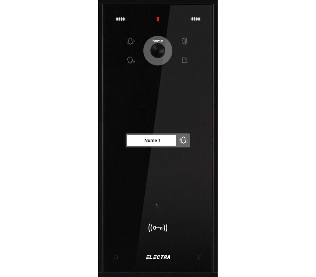 Post exterior videointerfon, 1 familie, negru, montaj aparent, Electra VPH.01S03.ELBTL Post exterior videointerfon, 1 familie, negru, montaj aparent, Electra VPH.01S03.ELBTL