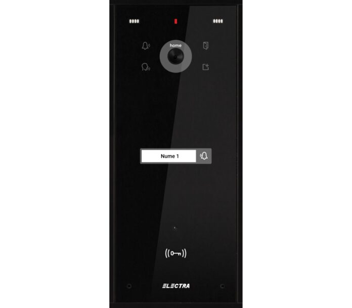 Post exterior videointerfon, 1 familie, negru, montaj aparent, Electra VPH.01S03.ELBTL Post exterior videointerfon, 1 familie, negru, montaj aparent, Electra VPH.01S03.ELBTL