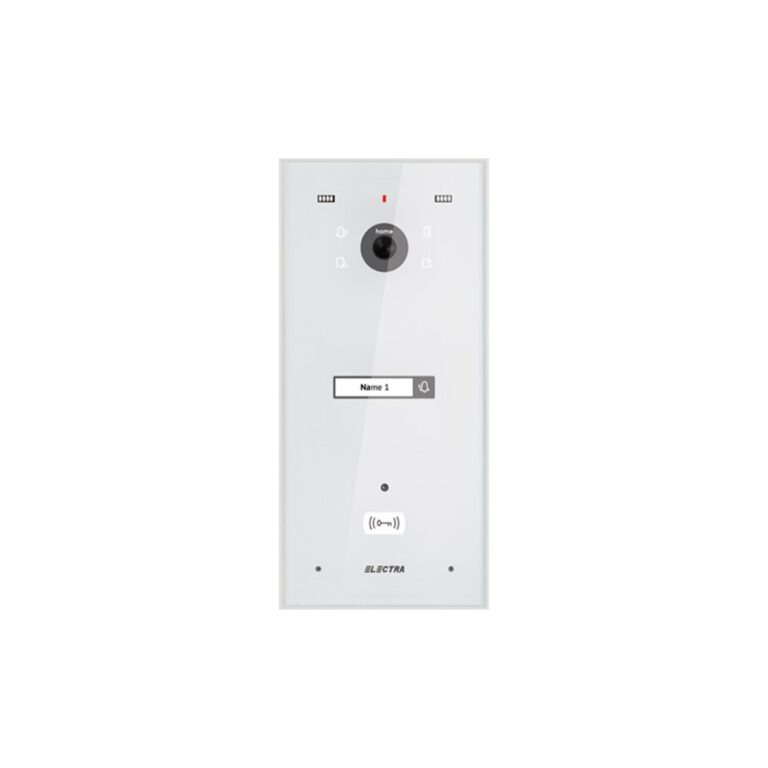 Videointerfon de exterior Electra VPH.01F03.ELWTL, 1 familie, alb, montaj aparent
