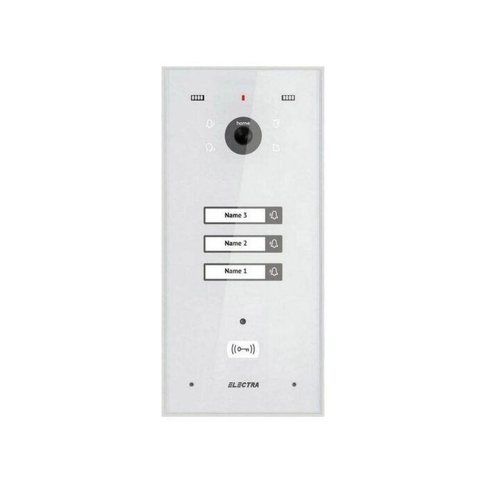 Videointerfon de exterior Electra VPH.03F03.ELWTL, 3 familii, montaj ingropat, IP44, alb Videointerfon de exterior Electra VPH.03F03.ELWTL, 3 familii, montaj ingropat, IP44, alb
