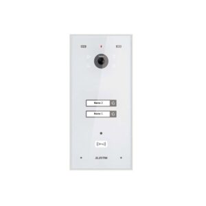 Videointerfon exterior Electra VPH.02F03.ELWTL, 2 familii, montaj aparent, alb Videointerfon exterior Electra VPH.02F03.ELWTL, 2 familii, montaj aparent, alb