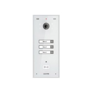 Videointerfon de exterior Electra VPH.03S03.ELWTL, 3 familii, montaj aparent, alb Videointerfon de exterior Electra VPH.03S03.ELWTL, 3 familii, montaj aparent, alb