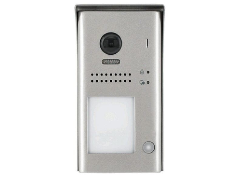 Post de exterior pentru videointerfon, 2 MP, lentila Fisheye, unghi vizual 170 grade, conexiune pe 2 fire, 1 apartament, DT607-ID-S1(v2)