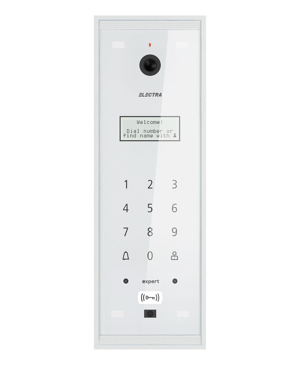 Post exterior videointerfon, blocuri 255 apartamente, alb, aparent, Electra expert, VPM.0BS03.ELWE5 Post exterior videointerfon, blocuri 255 apartamente, alb, aparent, Electra expert, VPM.0BS03.ELWE5