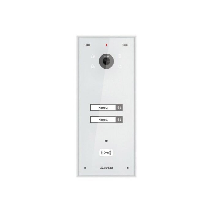 Videointerfon de exterior Electra VPH.02S03.ELWTL, 2 familii, alb, montaj aparent Videointerfon de exterior Electra VPH.02S03.ELWTL, 2 familii, alb, montaj aparent