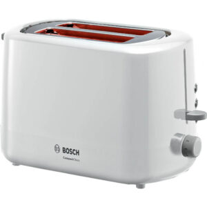 Prajitor paine Bosch TAT3A111, 800 W, 2 felii, Controlul variabil de rumenire, Senzor electronic prajire uniforma, Functie dezghetare si incalzire, Alb Prajitor paine Bosch TAT3A111, 800 W, 2 felii, Controlul variabil de rumenire, Senzor electronic prajire uniforma, Functie dezghetare si incalzire, Alb