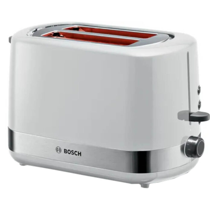 Prajitor paine Bosch TAT6A511, 800 W, 2 felii, Control variabil de rumenire, Functie dezghetare si incalzire, Senzor electronic prajire uniforma, Alb Prajitor paine Bosch TAT6A511, 800 W, 2 felii, Control variabil de rumenire, Functie dezghetare si incalzire, Senzor electronic prajire uniforma, Alb