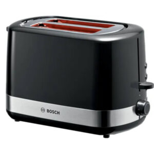 Prajitor paine Bosch TAT6A513, 800 W, 2 felii, Control variabil de rumenire, Senzor electronic prajire uniforma, Functie dezhghetare si incalzire, Negru Prajitor paine Bosch TAT6A513, 800 W, 2 felii, Control variabil de rumenire, Senzor electronic prajire uniforma, Functie dezhghetare si incalzire, Negru