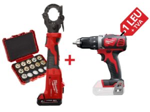 PROMO: Kit presa hidraulica Milwaukee ONE-KEY M18 ONEHCCT60-202C, 60 kN, 18V + Masina de gaurit compacta M18, 50 Nm, mandrina 13mm, bacuri sertizare, 4933479684-PROMO PROMO: Kit presa hidraulica Milwaukee ONE-KEY M18 ONEHCCT60-202C, 60 kN, 18V + Masina de gaurit compacta M18, 50 Nm, mandrina 13mm, bacuri sertizare, 4933479684-PROMO