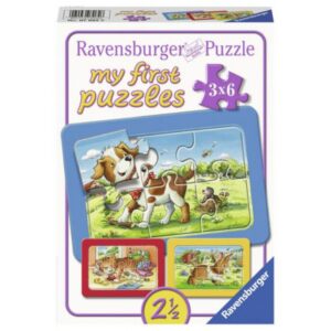 Puzzle Animalute Copii, 3X6 Piese Puzzle Animalute Copii, 3X6 Piese