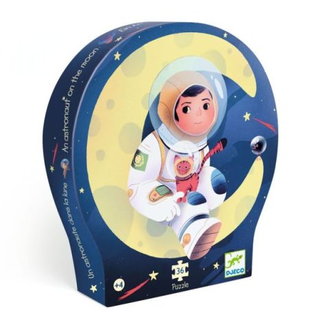 Puzzle Astronaut pe luna, Djeco Puzzle Astronaut pe luna, Djeco