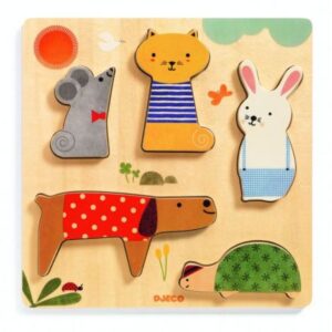 Puzzle lemn animale de companie Puzzle lemn animale de companie