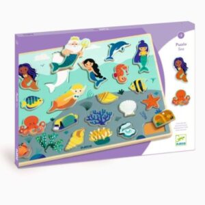 Puzzle lemn Ocean, Djeco Puzzle lemn Ocean, Djeco