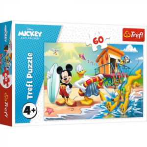 puzzle-trefl-60-distractie-pe-plaja-cu-mickey-mouse-792882