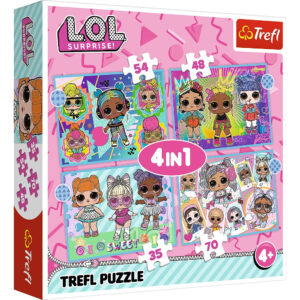 Puzzle Trefl Lol 4In1 Cunoaste Papusile Puzzle Trefl Lol 4In1 Cunoaste Papusile