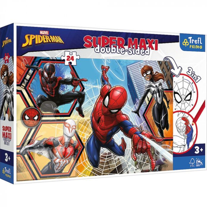 puzzle-trefl-primo-24-super-maxi-disney-spiderman-in-actiune-229054