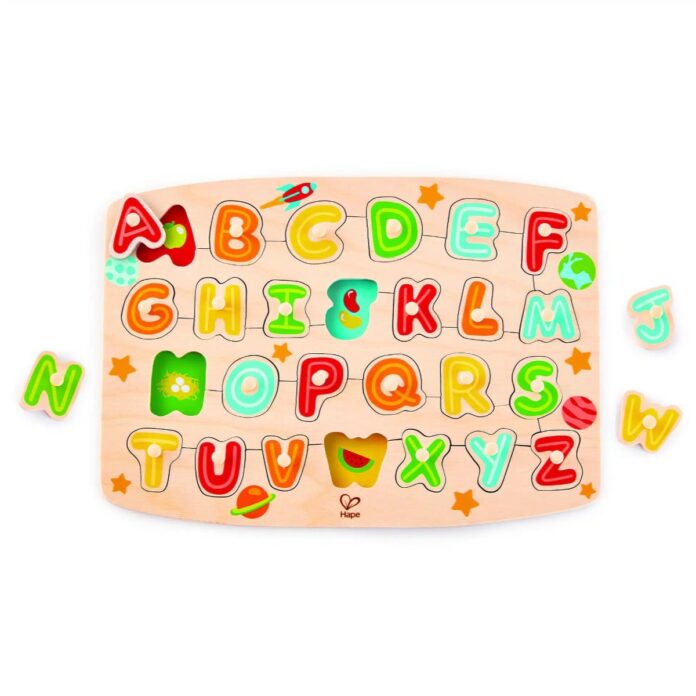 Puzzle din lemn Hape Litere 27 piese