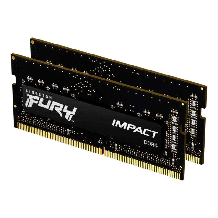 Memorie RAM laptop Kingston FURY Impact, 32 GB, SO-DIMM, DDR4, 3200 MHz, Kit dual channel Memorie RAM laptop Kingston FURY Impact, 32 GB, SO-DIMM, DDR4, 3200 MHz, Kit dual channel