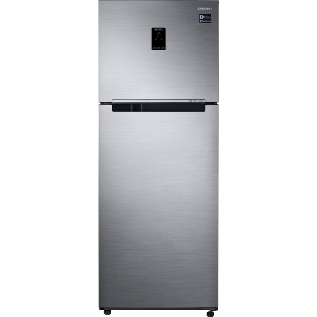 Frigider cu doua usi Samsung RT38K5530S9/EO, 384 l, No frost, Twin Cooling Plus, Ice Maker, Clasa F (Clasificare energetica veche Clasa A+), H 178.5 cm, Argintiu Frigider cu doua usi Samsung RT38K5530S9/EO, 384 l, No frost, Twin Cooling Plus, Ice Maker, Clasa F (Clasificare energetica veche Clasa A+), H 178.5 cm, Argintiu