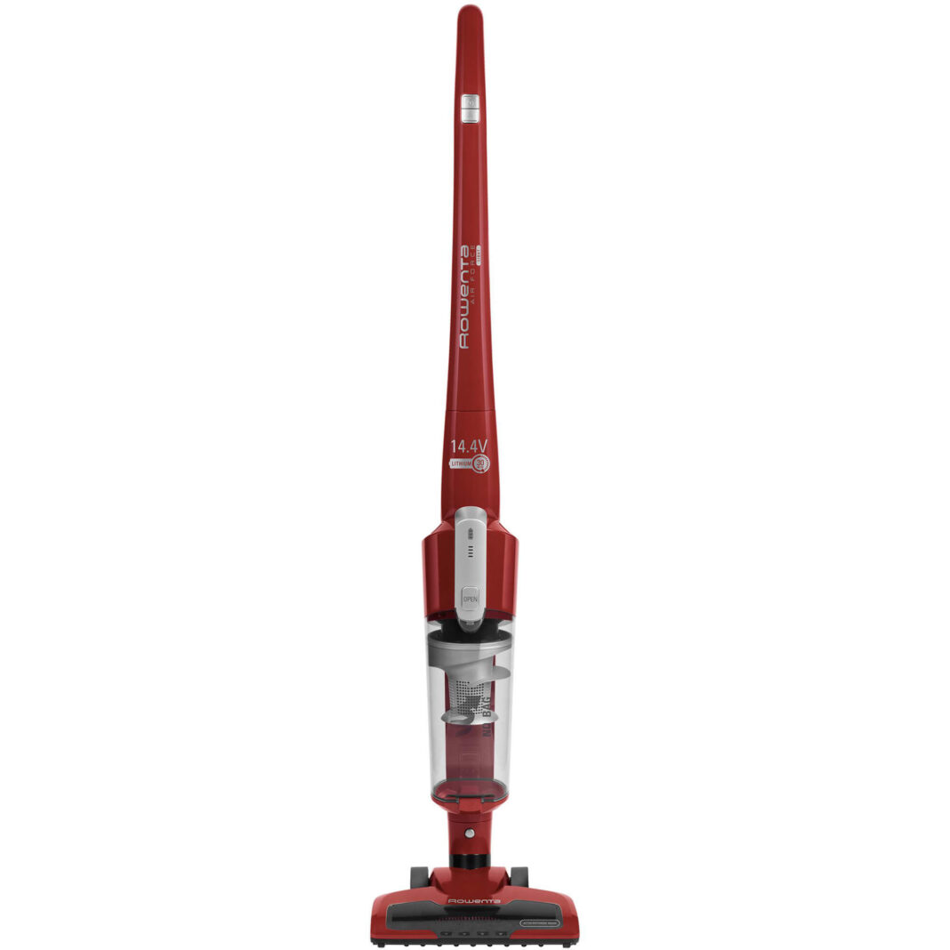 Aspirator vertical Rowenta RH6543WH, 0.65 L, 14.4 V, Putere 33 W, Iluminare LED, Filtru spuma, Aspirare uscata, Sistem ciclonic, Autonomie 30 min, 5.2 kWh/an, Rosu Aspirator vertical Rowenta RH6543WH, 0.65 L, 14.4 V, Putere 33 W, Iluminare LED, Filtru spuma, Aspirare uscata, Sistem ciclonic, Autonomie 30 min, 5.2 kWh/an, Rosu