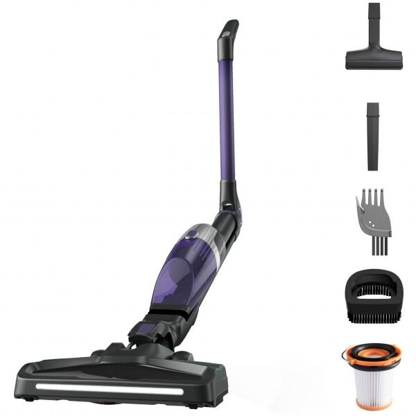 Aspirator vertical Rowenta X-TREM Compact 2 in 1 RH1238WO, 145 W, 16.8 V, Tehnologie Flex in doua pozitii, Autonomie 40 minute, Timp incarcare 4h, Cap de aspirare iluminare LED, 0.4 L (Negru/Violet) Aspirator vertical Rowenta X-TREM Compact 2 in 1 RH1238WO, 145 W, 16.8 V, Tehnologie Flex in doua pozitii, Autonomie 40 minute, Timp incarcare 4h, Cap de aspirare iluminare LED, 0.4 L (Negru/Violet)