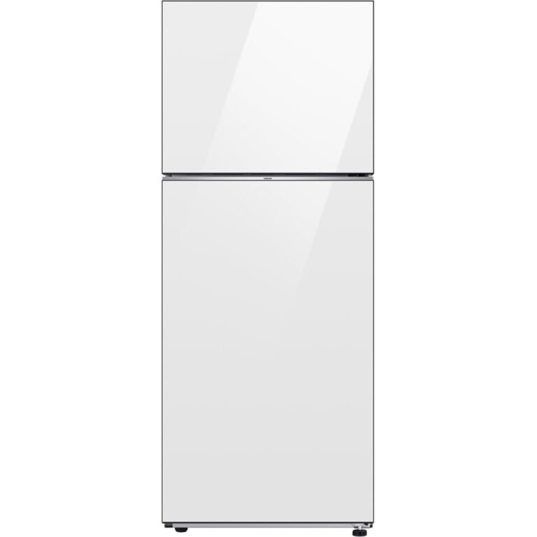 Frigider cu doua usi Samsung RT42CB662412EO, 415 l, No Frost All Around Cooling, Digital Inverter, Clasa E, Sticla Alba