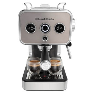 Espressor manual Russell Hobbs Distinction Titanium 26452-56, 1350 W, 1 L, 15 Bari, Argintiu Espressor manual Russell Hobbs Distinction Titanium 26452-56, 1350 W, 1 L, 15 Bari, Argintiu