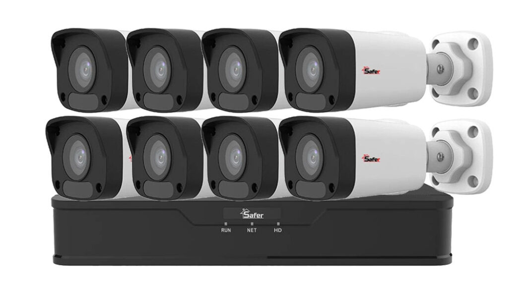 Kit supraveghere IP Safer 8 camere exterior FULL HD POE ALL, SAF-KITIPC8EXTP