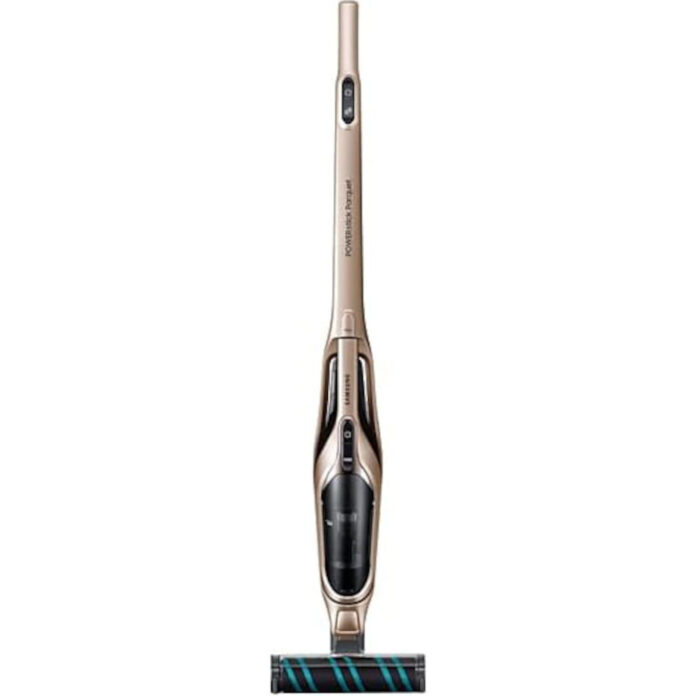 Aspirator vertical Samsung VS03R6523J1/GE, 0.25 L, 21.6 V, 170 W, Li-Ion, Peria rotativa 180 grade, Filtru lavabil, Perie Soft Action, Autonomie 30 min, Auriu Aspirator vertical Samsung VS03R6523J1/GE, 0.25 L, 21.6 V, 170 W, Li-Ion, Peria rotativa 180 grade, Filtru lavabil, Perie Soft Action, Autonomie 30 min, Auriu