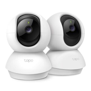 Set camera supraveghere wireless WiFi PT TP-Link TAPO C200P2, 2 MP, 4 mm, IR 9 m, microfon si difuzor, slot card, detectie miscare/plansete, alarma sonora si luminoasa, 360 grade, control vocal Set camera supraveghere wireless WiFi PT TP-Link TAPO C200P2, 2 MP, 4 mm, IR 9 m, microfon si difuzor, slot card, detectie miscare/plansete, alarma sonora si luminoasa, 360 grade, control vocal