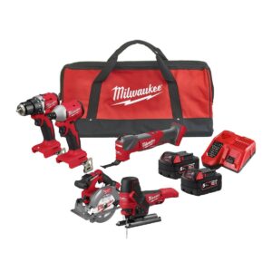 Set scule M18 Milwaukee BLCPP5A-502B, pentru insurubat si taiat, 4933492838 Set scule M18 Milwaukee BLCPP5A-502B, pentru insurubat si taiat, 4933492838