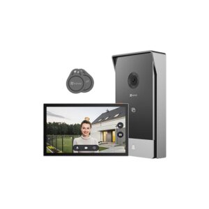 Kit videointerfon smart WiFi dual band cu sonerie EZVIZ CS-HP5-2MP, 2 MP, 2.0 mm, RFID, IR 6 m, 2.4-5 GHz, 7 inch, aplicatie mobila, montaj 2 sau 4 fire, slot card Kit videointerfon smart WiFi dual band cu sonerie EZVIZ CS-HP5-2MP, 2 MP, 2.0 mm, RFID, IR 6 m, 2.4-5 GHz, 7 inch, aplicatie mobila, montaj 2 sau 4 fire, slot card
