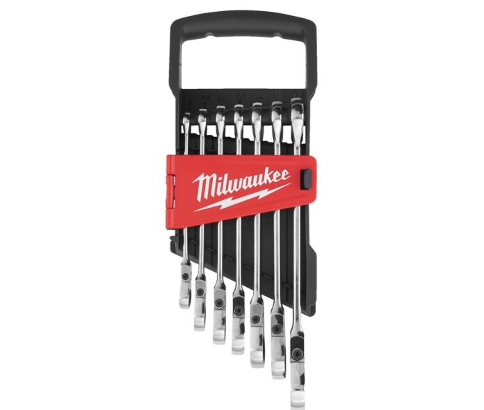 Set chei fixe MAX BITE cu clichet si cap pivotant Milwaukee, mecanism tubular, maner I-Beam, 4932478557