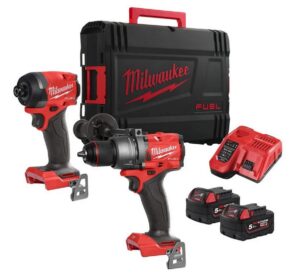 Set scule Milwaukee M18 FPP2A3-502X pentru gaurit si insurubat, 2x acumulatori 5Ah, cutie inclusa, 4933480873 Set scule Milwaukee M18 FPP2A3-502X pentru gaurit si insurubat, 2x acumulatori 5Ah, cutie inclusa, 4933480873