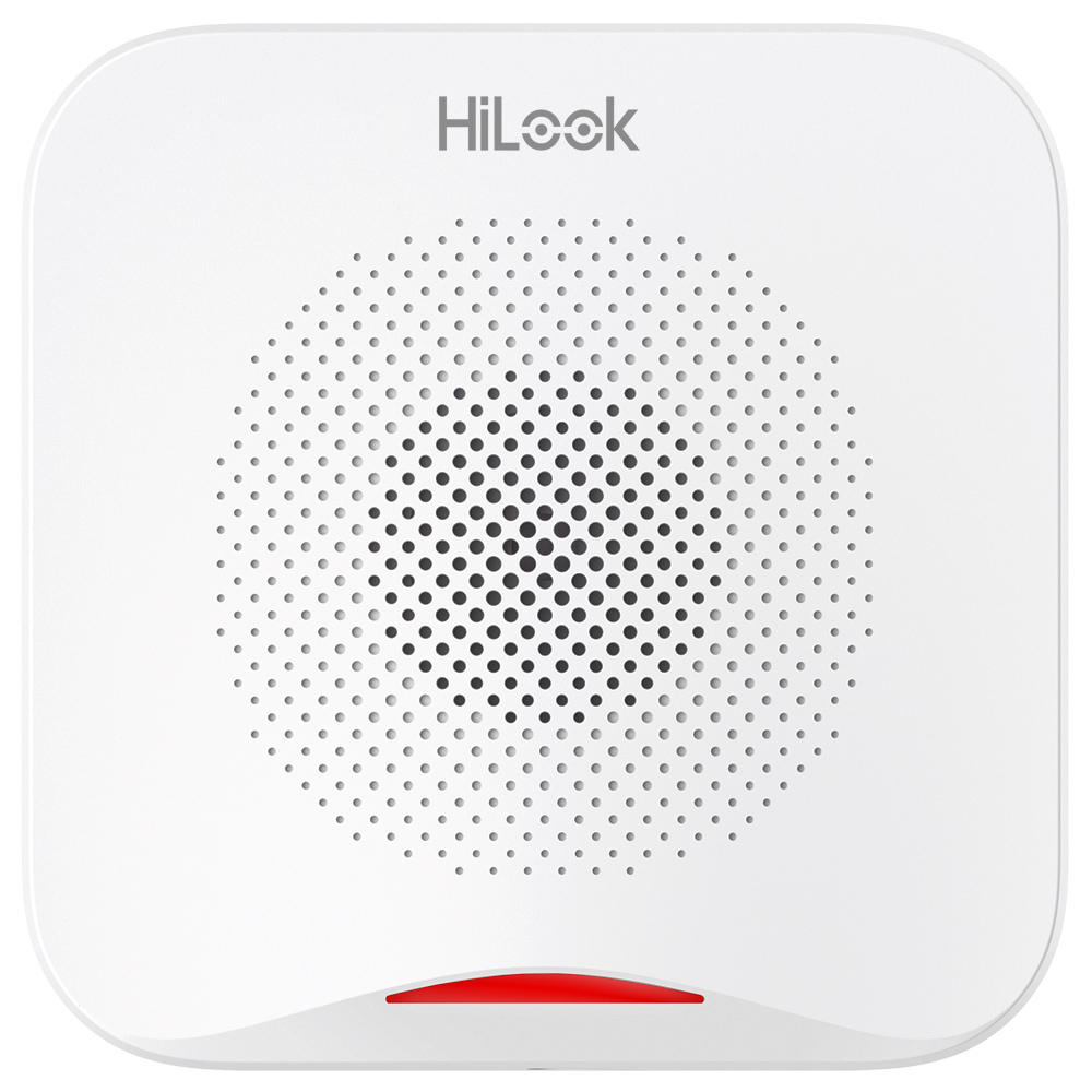 Sirena de interior wireless Hikvision HiLook ALARM-S201-WE(Red), 868.6Mhz, pana la 1600m, 4x baterie AA
