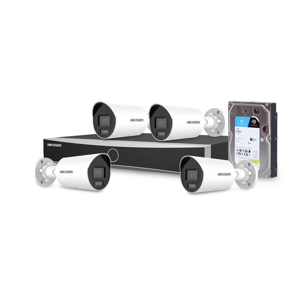 Sistem supraveghere IP exterior basic Hikvision 4EXTIR40-4MP-V2-HDD, 4 camere, 4 MP, IR 40 m, 2.8 mm, PoE, HDD 1 TB Sistem supraveghere IP exterior basic Hikvision 4EXTIR40-4MP-V2-HDD, 4 camere, 4 MP, IR 40 m, 2.8 mm, PoE, HDD 1 TB