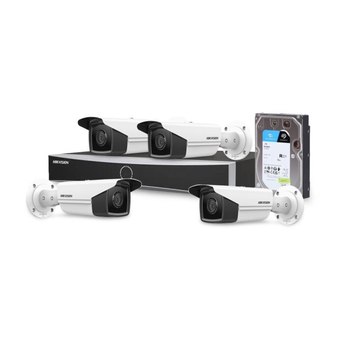 Sistem supraveghere IP exterior basic Hikvision 4EXTIR80-4MP-HDD, 4 camere, 4 MP, IR 80 m, 2.8 mm, PoE, HDD 1 TB Sistem supraveghere IP exterior basic Hikvision 4EXTIR80-4MP-HDD, 4 camere, 4 MP, IR 80 m, 2.8 mm, PoE, HDD 1 TB