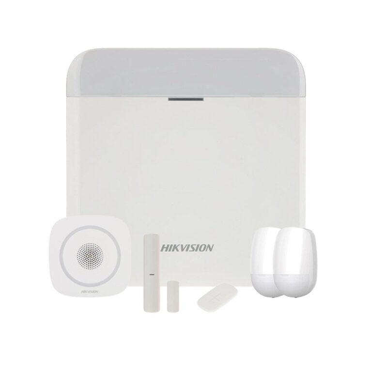 Sistem alarma antiefractie Hikvision Intrusion Security, LAN, WiFi, GPRS, 16 partitii, 64 zone/iesiri, 32 utilizatori, 868 MHz