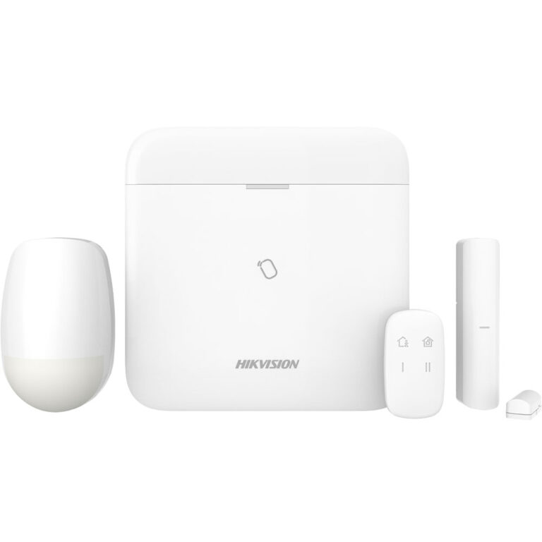 Sistem alarma antiefractie wireless Hikvision AX PRO DS-PWA96-KIT-WE, LAN, WiFi, GSM 3/4G, 32 partitii, 96 zone/iesiri, 48 utilizatori, 868 MHz