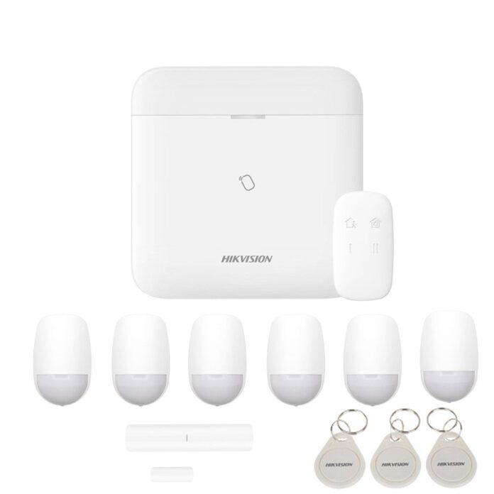 Sistem alarma antiefractie wireless Middle Level Hikvision AX PRO DS-PWA96-KIT-WE, LAN, WiFi, GSM 3/4G, 32 partitii, 96 zone/iesiri, 48 utilizatori, 868 MHz Sistem alarma antiefractie wireless Middle Level Hikvision AX PRO DS-PWA96-KIT-WE, LAN, WiFi, GSM 3/4G, 32 partitii, 96 zone/iesiri, 48 utilizatori, 868 MHz