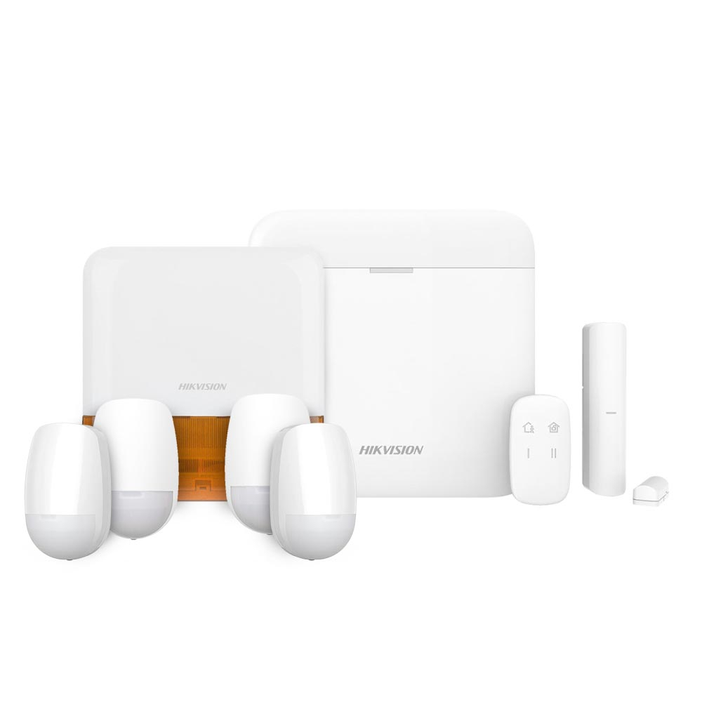 Sistem complet de alarma antiefractie wireless Hikvision AX PRO DS-PWA96-KIT-WE, LAN, WiFi, GSM 3/4G, 32 partitii, 96 zone/iesiri, 48 utilizatori, 868 MHz Sistem complet de alarma antiefractie wireless Hikvision AX PRO DS-PWA96-KIT-WE, LAN, WiFi, GSM 3/4G, 32 partitii, 96 zone/iesiri, 48 utilizatori, 868 MHz