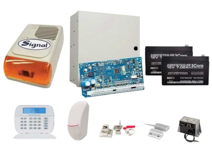 Sistem de alarma cablat DSC ICON cu doua elemente de detectie, de exterior KIT NEO2016ICON EXT