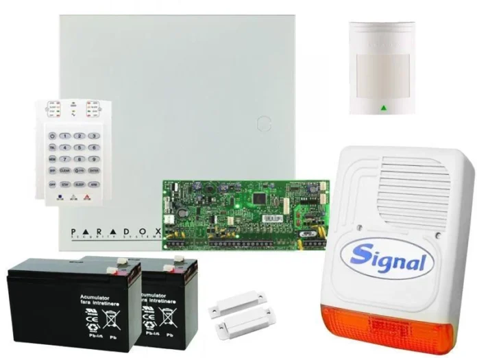 Sistem de alarma Paradox SP 5500 cu 5 zone si sirena de exterior KIT S5 EXT Sistem de alarma Paradox SP 5500 cu 5 zone si sirena de exterior KIT S5 EXT