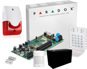 Sistem de alarma Paradox 2 zone cu sirena de interior, KITSP5500INT Sistem de alarma Paradox 2 zone cu sirena de interior, KITSP5500INT