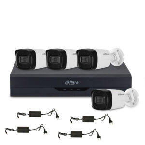 Sistem supraveghere exterior basic Dahua WizSense DH-B4EXT8MP-80M-A, 4 camere, 8 MP, IR 80 m, 3.6 mm, microfon, POS, IoT Sistem supraveghere exterior basic Dahua WizSense DH-B4EXT8MP-80M-A, 4 camere, 8 MP, IR 80 m, 3.6 mm, microfon, POS, IoT
