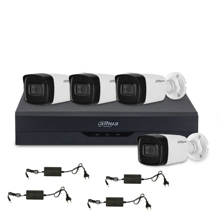 Sistem supraveghere exterior basic Dahua WizSense DH-B4EXT8MP-80M, 4 camere, 4K, IR 80 m, 3.6 mm, POS, IoT Sistem supraveghere exterior basic Dahua WizSense DH-B4EXT8MP-80M, 4 camere, 4K, IR 80 m, 3.6 mm, POS, IoT