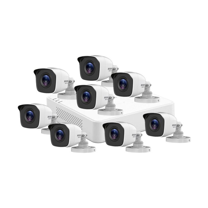 Sistem supraveghere exterior basic Hikvision HiWatch HW-8EXTIR20-5MP, 5 MP, IR 20 m, 8 camere, 2.8 mm Sistem supraveghere exterior basic Hikvision HiWatch HW-8EXTIR20-5MP, 5 MP, IR 20 m, 8 camere, 2.8 mm