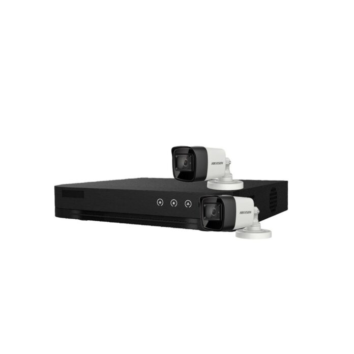 Sistem supraveghere exterior basic HikVision, 2 camere, 5 MP, IR 30 m, 2.8 mm Sistem supraveghere exterior basic HikVision, 2 camere, 5 MP, IR 30 m, 2.8 mm